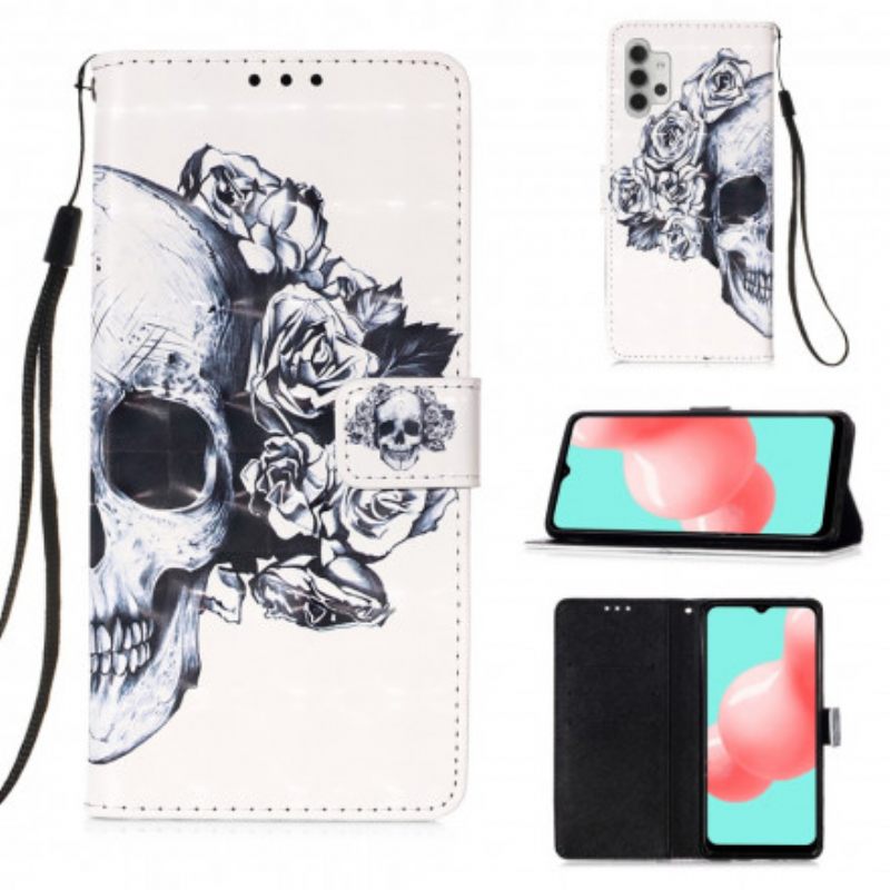 Κάλυμμα Samsung Galaxy A32 5G Floral Skull