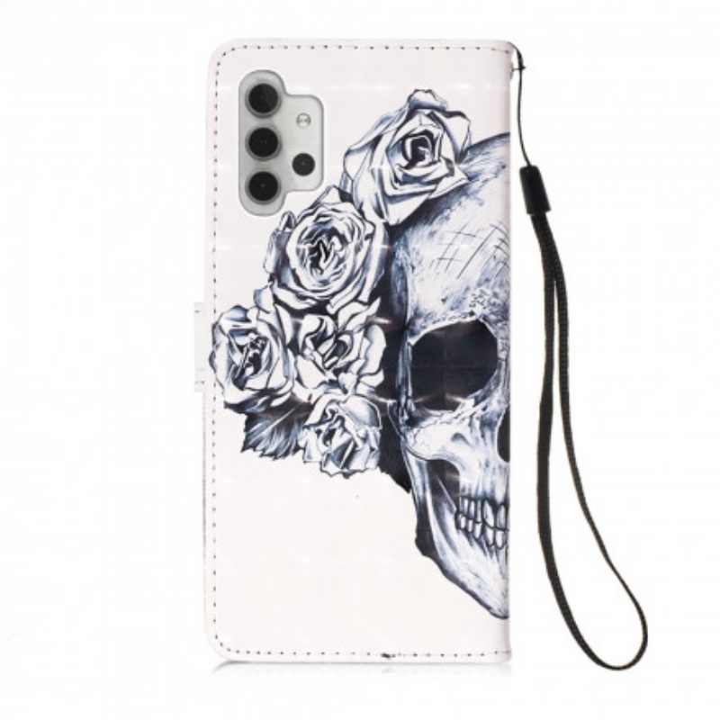 Κάλυμμα Samsung Galaxy A32 5G Floral Skull