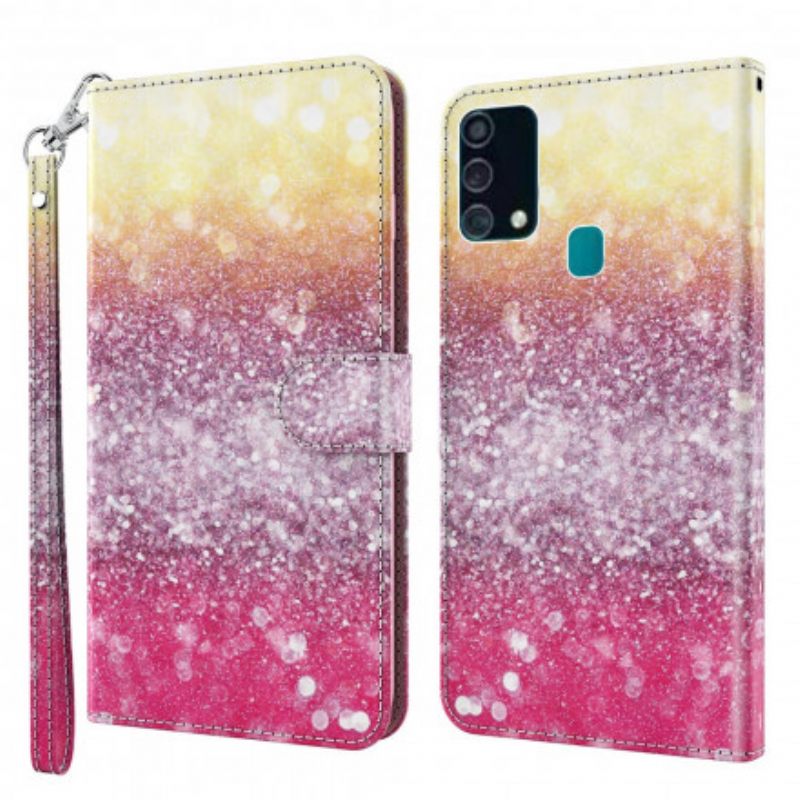 Κάλυμμα Samsung Galaxy A32 5G Light Spot Glitter Magenta