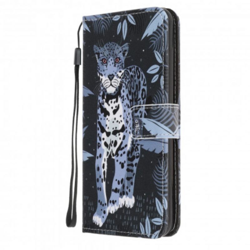 Κάλυμμα Samsung Galaxy A32 5G με κορδονι Strappy Leopard