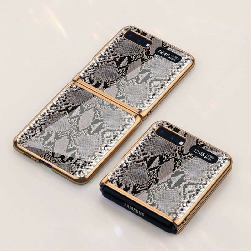 Θήκη Samsung Galaxy Z Flip Θήκη Flip Gkk Snakeskin Style