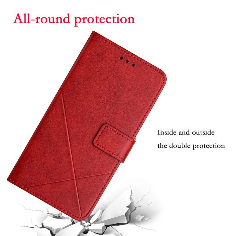 Κάλυμμα Samsung Galaxy M12 / A12 X Design Geo Leather Style