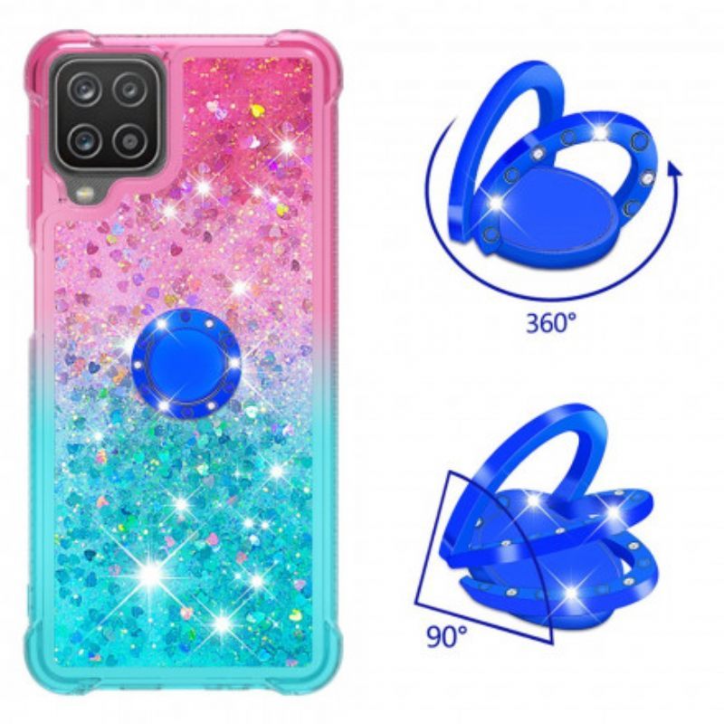 Θήκη Samsung Galaxy M12 / A12 Glitter Ring-bracket