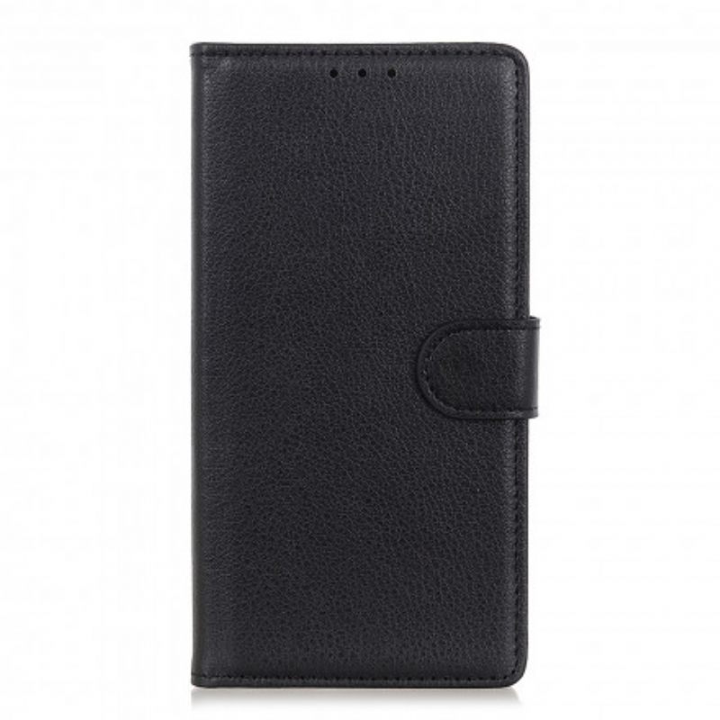 Κάλυμμα Sony Xperia 5 III Litchi Traditional Faux Leather