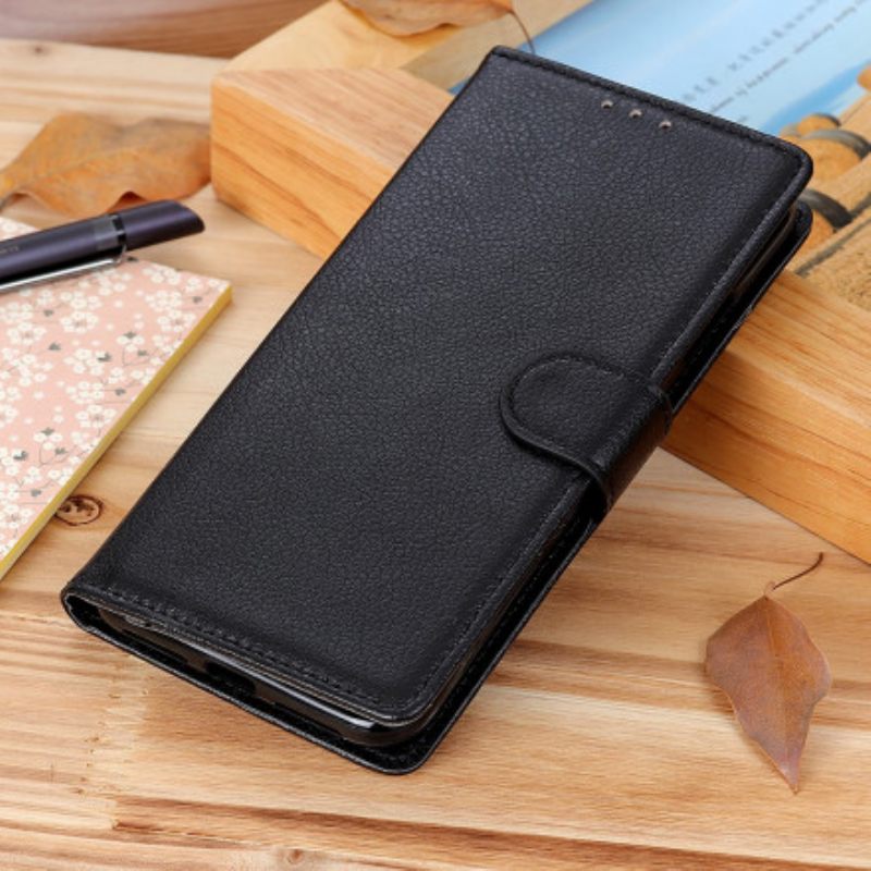 Κάλυμμα Sony Xperia 5 III Litchi Traditional Faux Leather