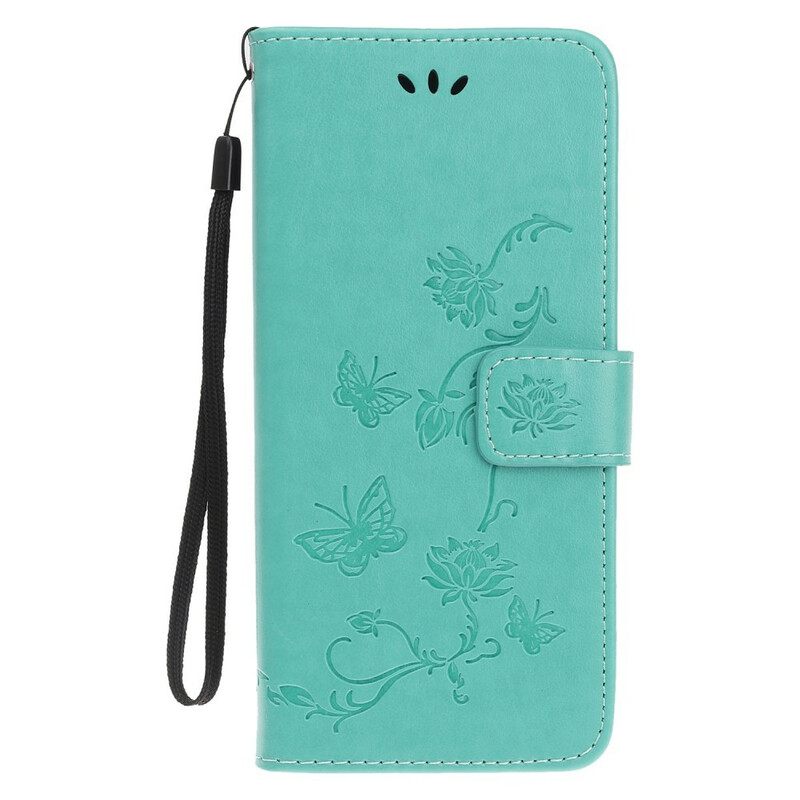 Κάλυμμα iPhone 12 / 12 Pro με κορδονι Floral Strappy