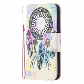 Θήκη Flip iPhone 12 / 12 Pro με κορδονι Strap Dream Catcher