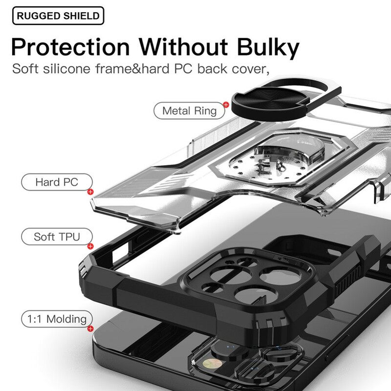 Θήκη iPhone 12 / 12 Pro Frosted With Ring-support