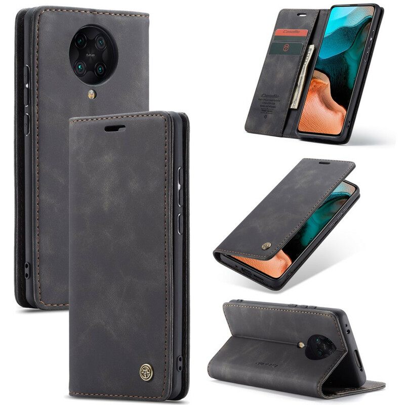 θηκη κινητου Poco F2 Pro Θήκη Flip Caseme Faux Leather