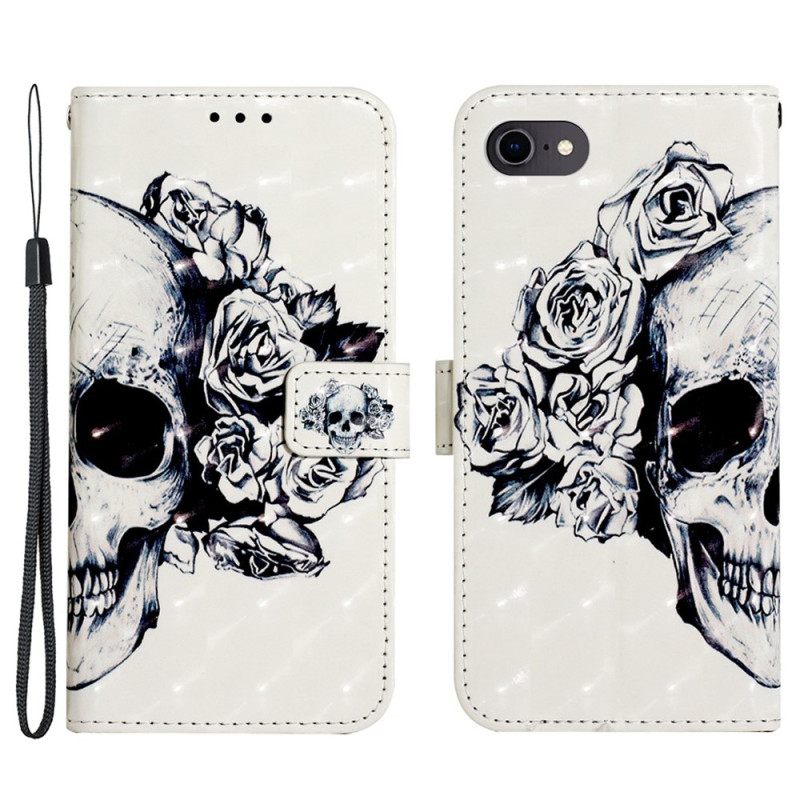 Κάλυμμα iPhone SE 3 / SE 2 / 8 / 7 Floral Skull