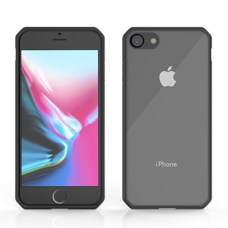 Θήκη iPhone SE 3 / SE 2 / 8 / 7 Διαφανείς Έγχρωμες Άκρες