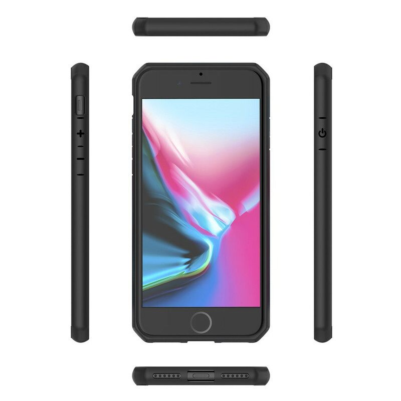 Θήκη iPhone SE 3 / SE 2 / 8 / 7 Διαφανείς Έγχρωμες Άκρες