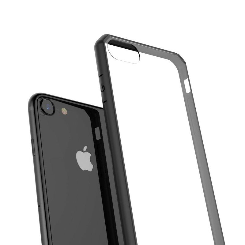 Θήκη iPhone SE 3 / SE 2 / 8 / 7 Διαφανείς Έγχρωμες Άκρες