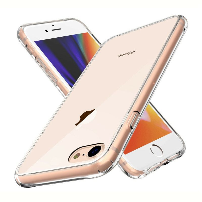 Θήκη iPhone SE 3 / SE 2 / 8 / 7 Διαφανές Leeu Γυαλί Και Ακρυλικό