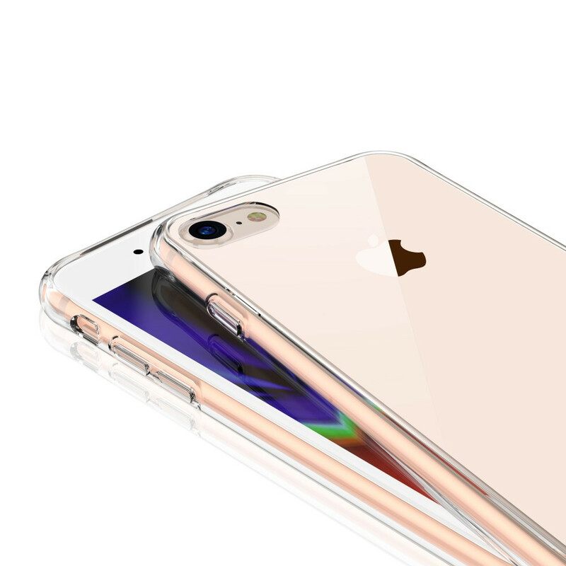 Θήκη iPhone SE 3 / SE 2 / 8 / 7 Διαφανές Leeu Γυαλί Και Ακρυλικό