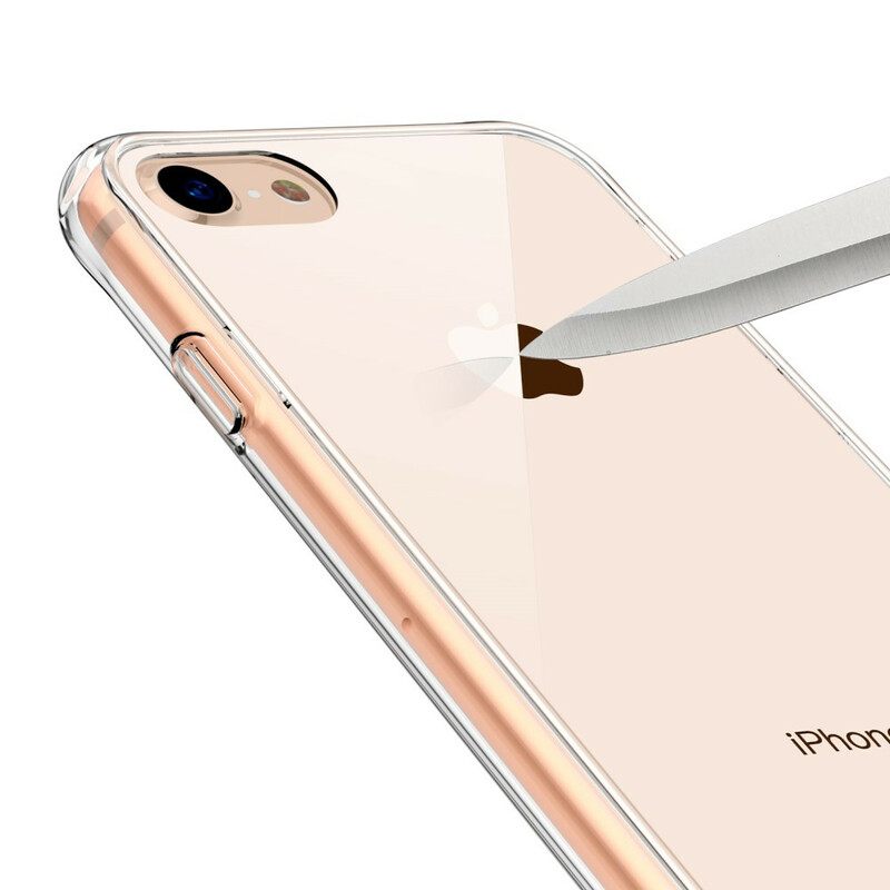 Θήκη iPhone SE 3 / SE 2 / 8 / 7 Διαφανές Leeu Γυαλί Και Ακρυλικό