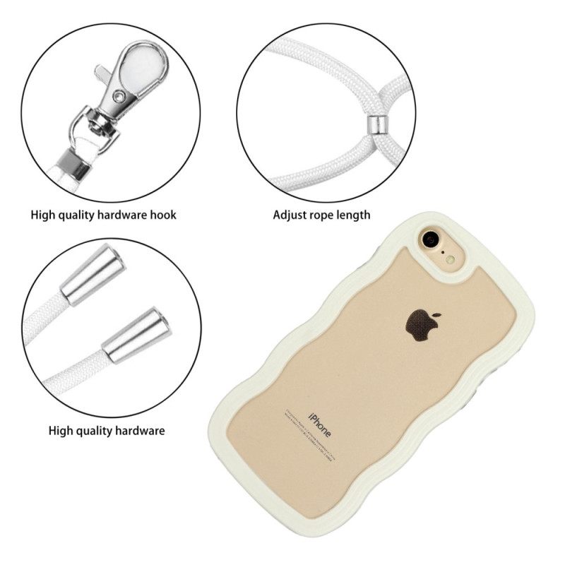 Θήκη iPhone SE 3 / SE 2 / 8 / 7 με κορδονι Στο Cord Wave