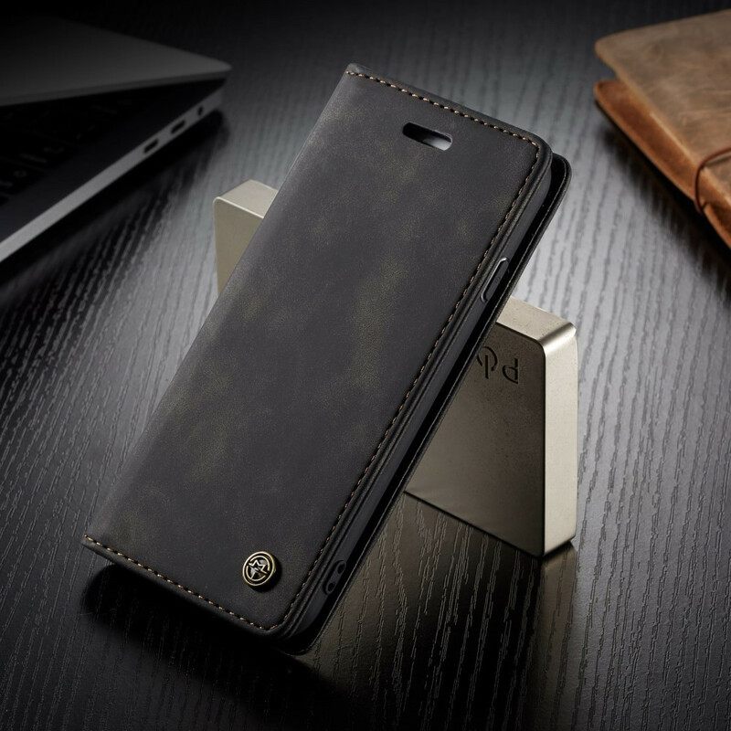 θηκη κινητου iPhone SE 3 / SE 2 / 8 / 7 Θήκη Flip Caseme Faux Leather