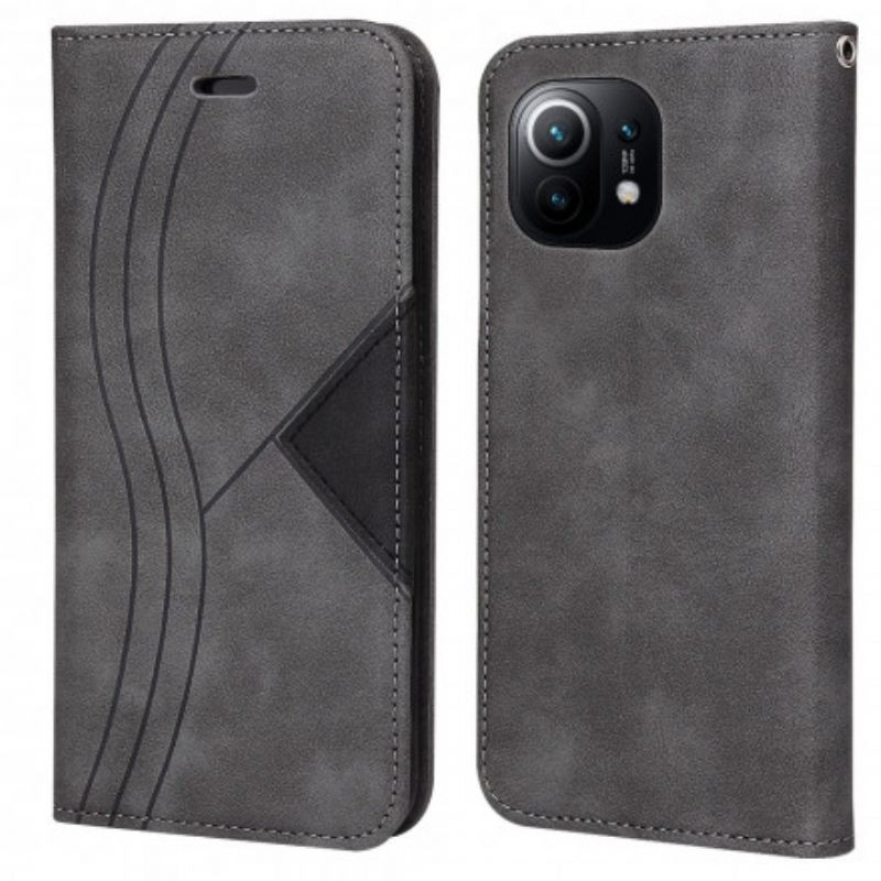 θηκη κινητου Xiaomi Mi 11 5G Θήκη Flip Wave Leather Style