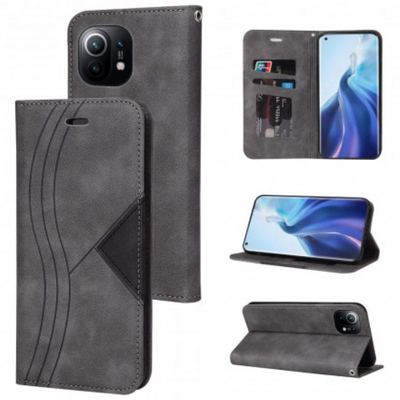 θηκη κινητου Xiaomi Mi 11 5G Θήκη Flip Wave Leather Style