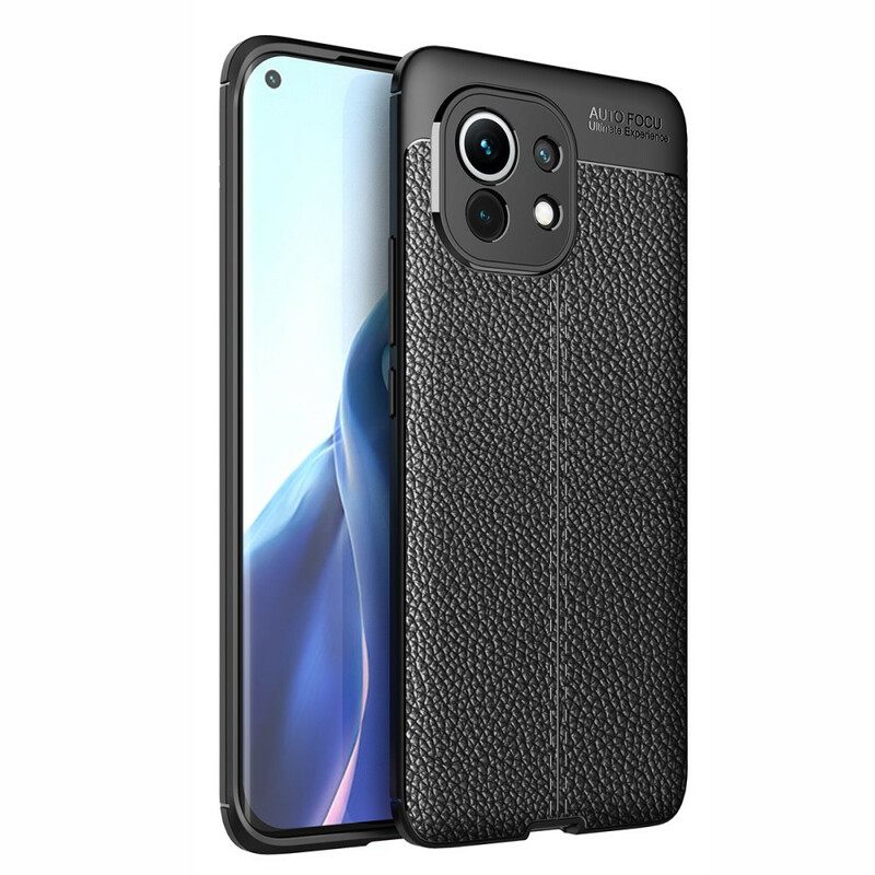 Θήκη Xiaomi Mi 11 5G Δερμάτινο Εφέ Litchi Διπλής Γραμμής