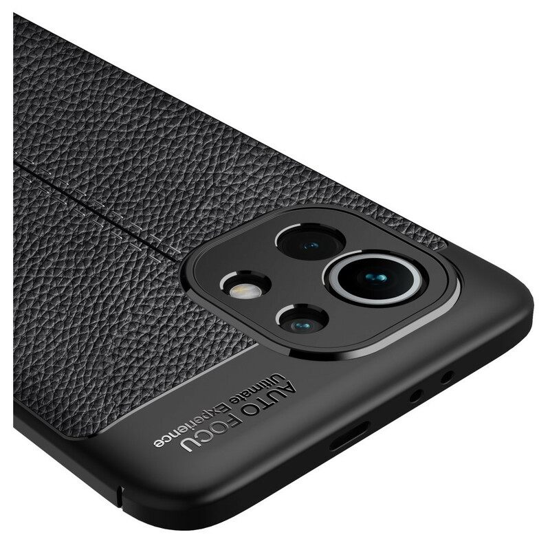 Θήκη Xiaomi Mi 11 5G Δερμάτινο Εφέ Litchi Διπλής Γραμμής