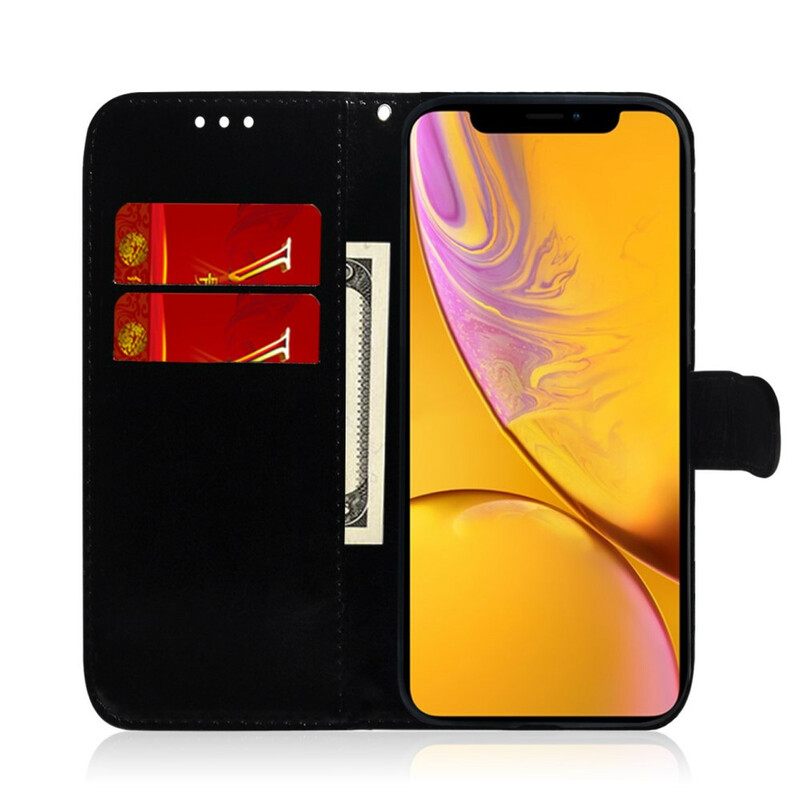 Θήκη Flip iPhone XR Κάλυμμα Καθρέφτη Από Συνθετικό Δέρμα