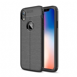 Θήκη iPhone XR Δερμάτινο Εφέ Litchi Διπλής Γραμμής