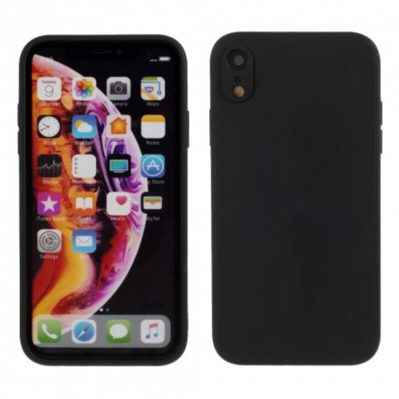 Θήκη iPhone XR Πατάκι Σιλικόνης Καθαρό Χρώμα