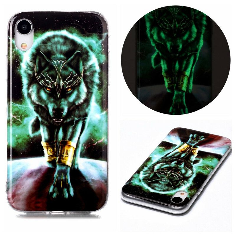 Θήκη iPhone XR Σειρά Fluorescent Wolf