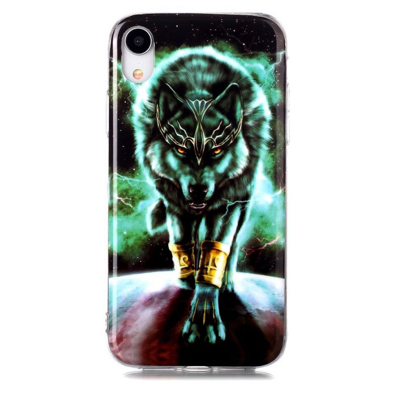 Θήκη iPhone XR Σειρά Fluorescent Wolf