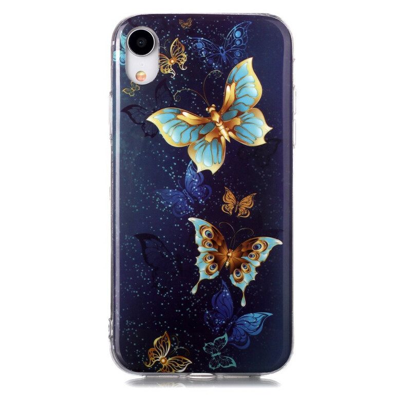 θηκη κινητου iPhone XR Σειρά Fluorescent Butterflies