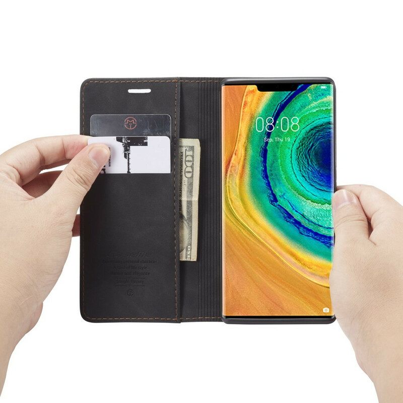 θηκη κινητου Huawei Mate 30 Pro Θήκη Flip Caseme Faux Leather