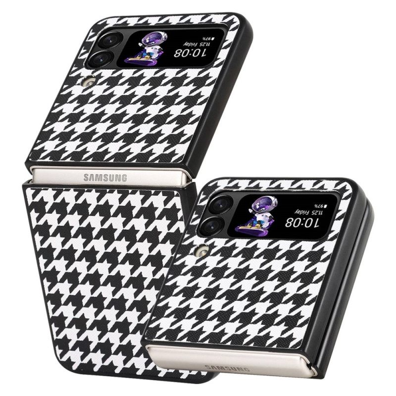 θηκη κινητου Samsung Galaxy Z Flip 4 Θήκη Flip Houndstooth