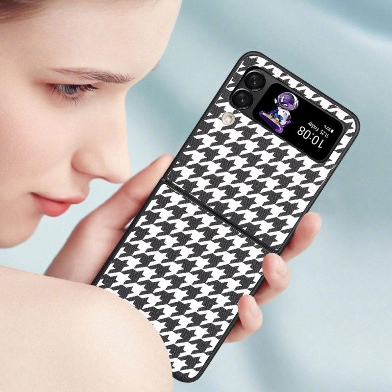 θηκη κινητου Samsung Galaxy Z Flip 4 Θήκη Flip Houndstooth