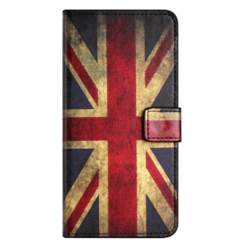 Δερματινη Θηκη iPhone 16 Pro Max Σημαία Union Jack