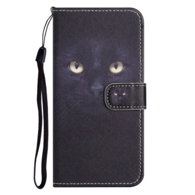 Δερματινη Θηκη iPhone 16 Pro Max Strappy Cat Eyes