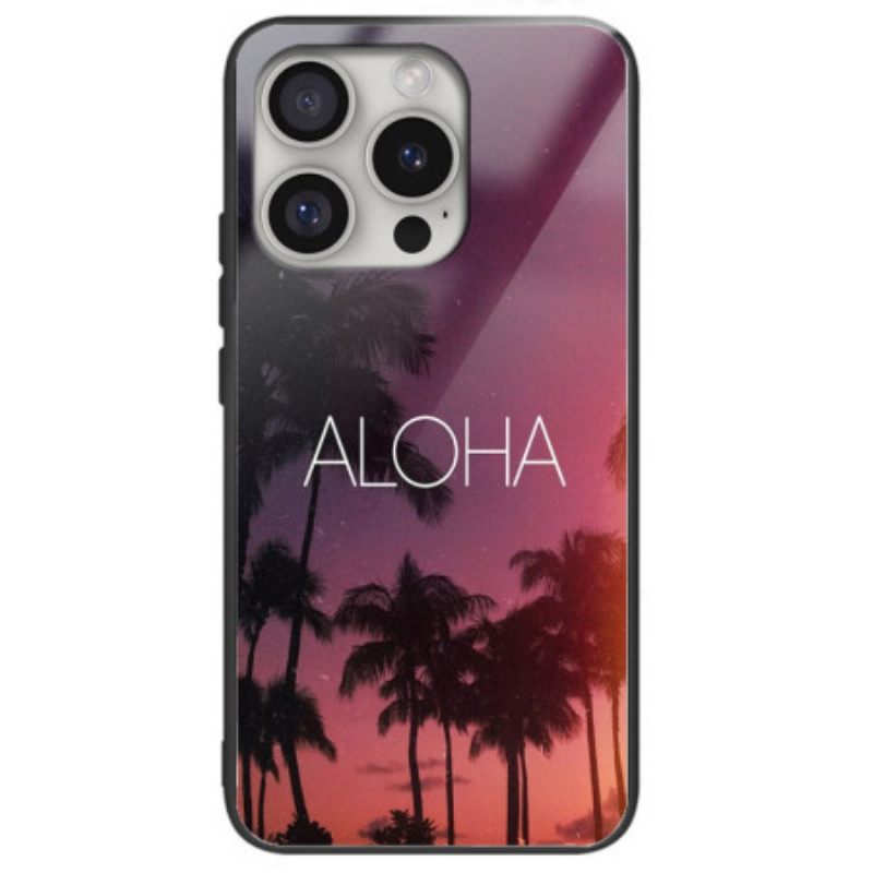 Κάλυμμα iPhone 16 Pro Max Aloha Tempered Glass