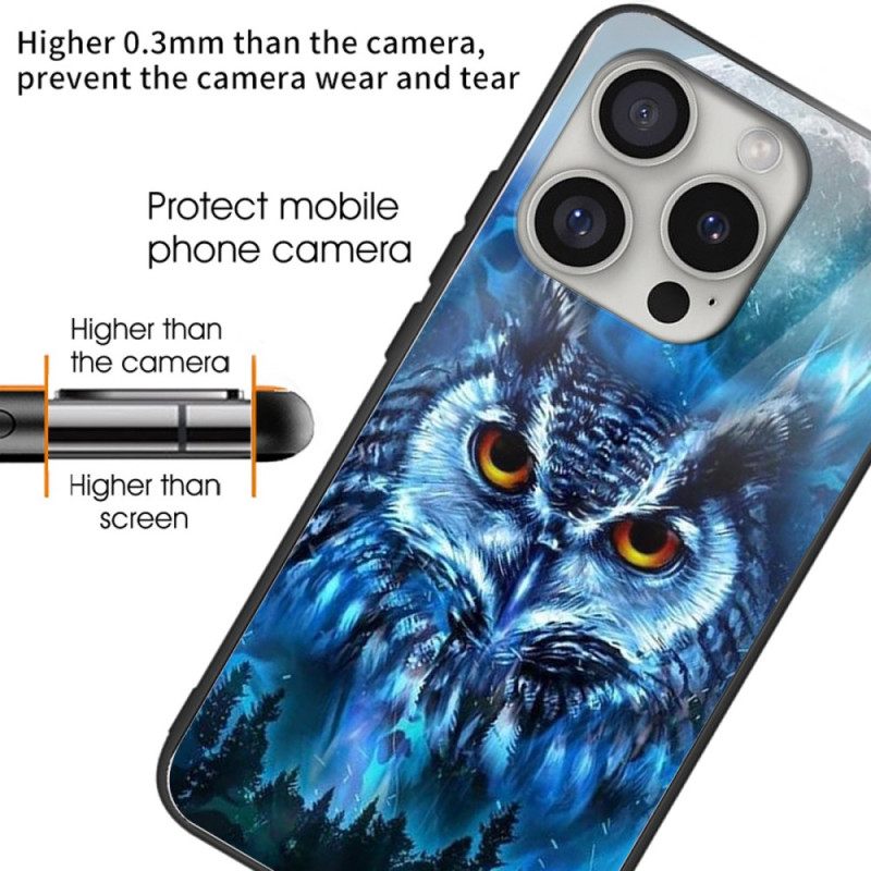 Κάλυμμα iPhone 16 Pro Max Forest Owl Tempered Glass