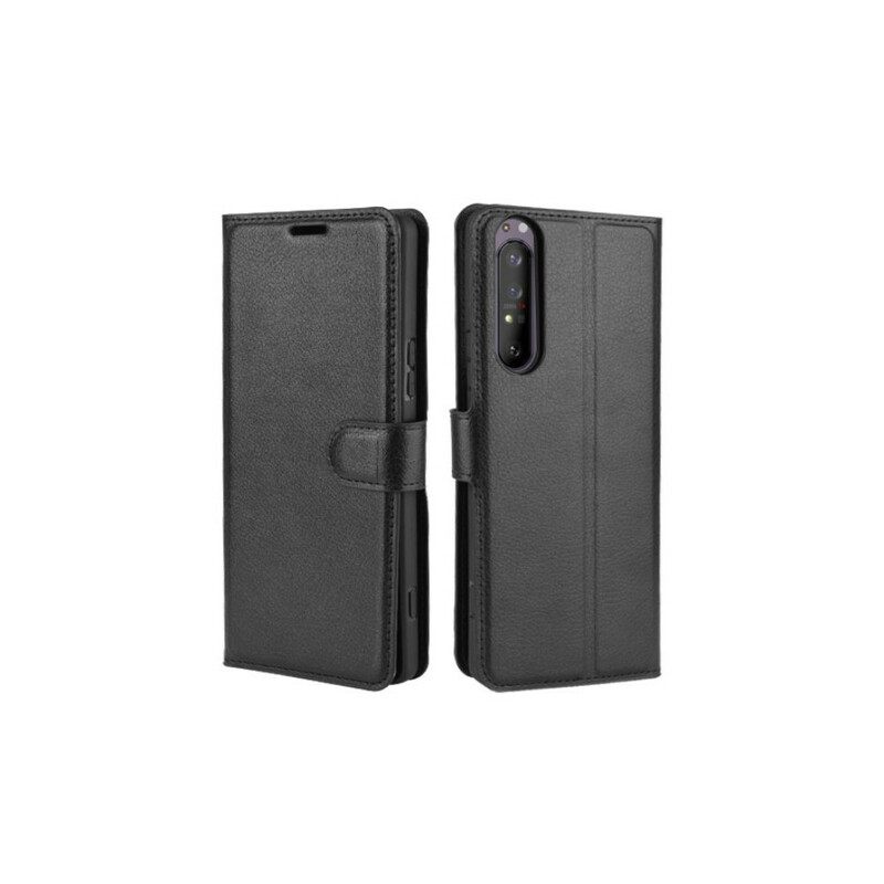 Κάλυμμα Sony Xperia 1 II Litchi Faux Leather