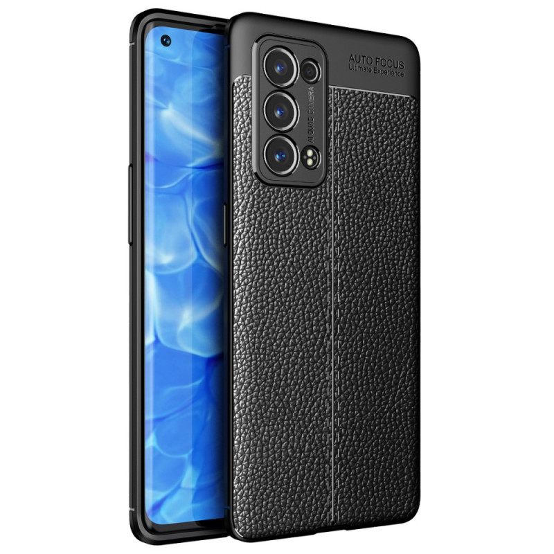 Θήκη Oppo Reno 6 Pro 5G Δέρμα Litchi Double Line