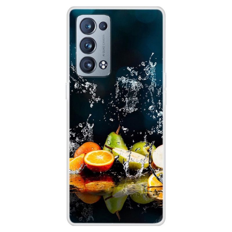 Θήκη Oppo Reno 6 Pro 5G Trompe L'oeil Fruits And Water