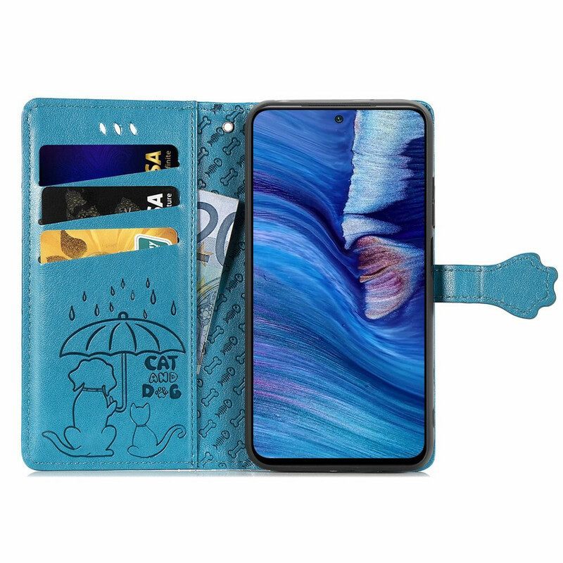 Θήκη Flip Xiaomi Redmi Note 10 5G Κινούμενα Ζώα