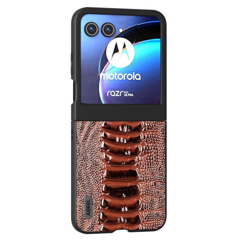 Κάλυμμα Motorola Razr 50 Κροκόδειλος Υφή Abeel Σιλικόνης