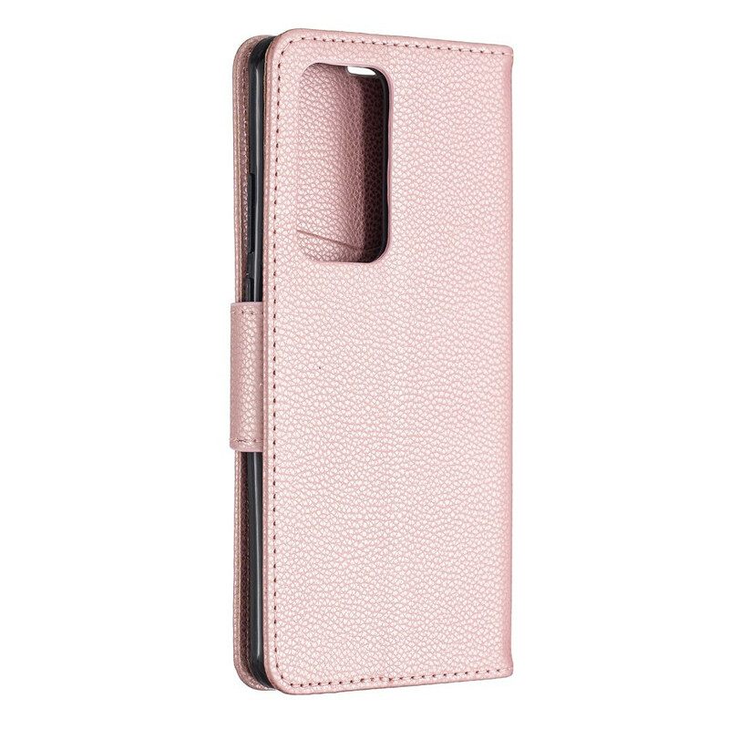 Κάλυμμα Huawei P40 Pro Θήκη Flip Lychee Flap Oblique