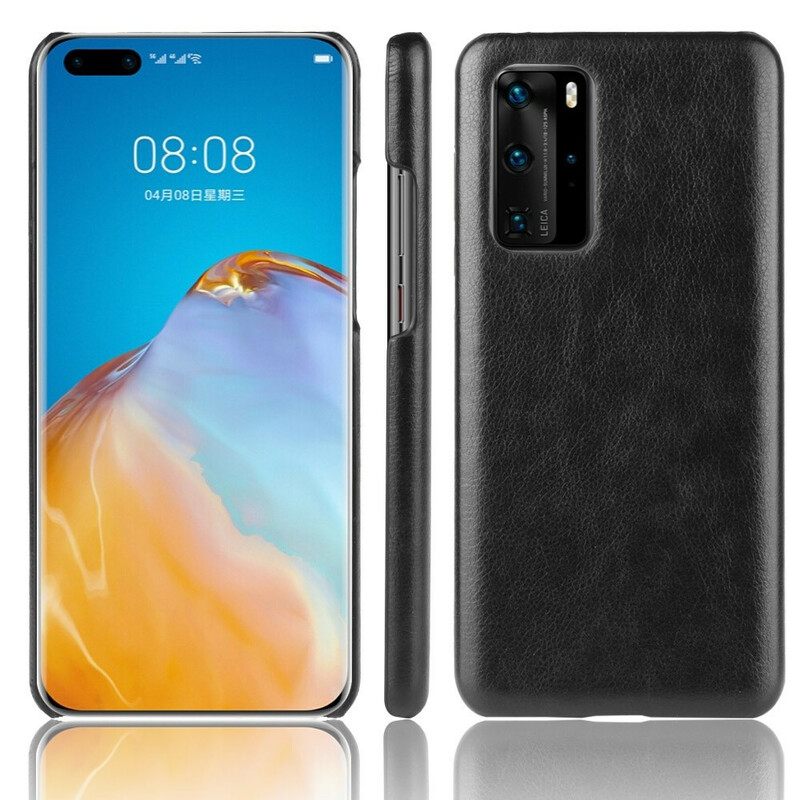 Θήκη Huawei P40 Pro Δερμάτινο Εφέ Litchi Performance