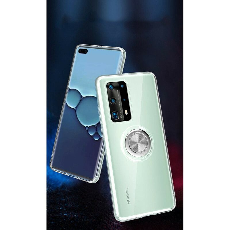 Θήκη Huawei P40 Pro Μεταλλικός Περιστρεφόμενος Δακτύλιος Σιλικόνης