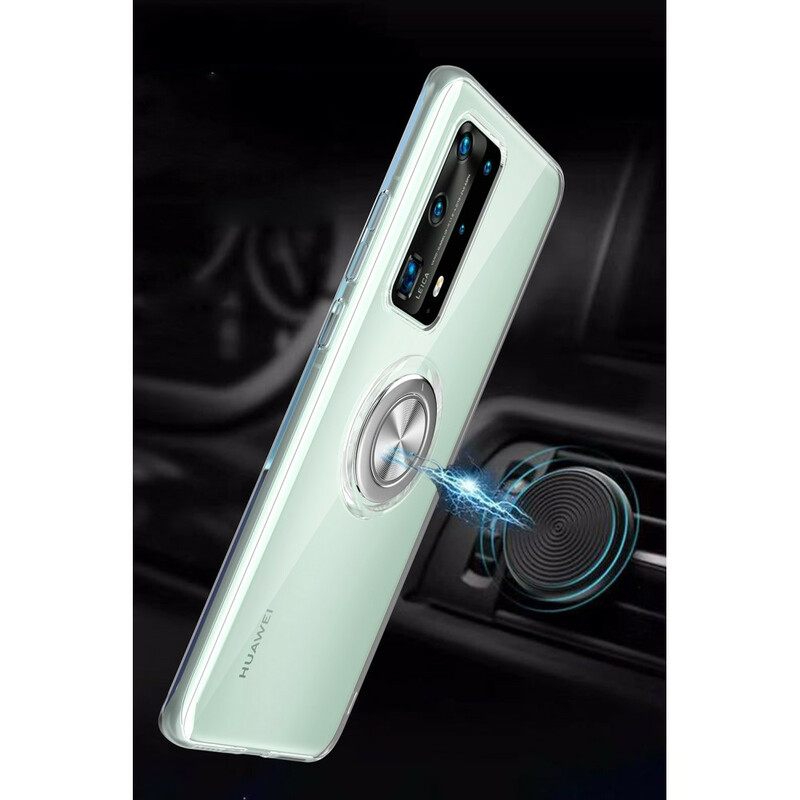 Θήκη Huawei P40 Pro Μεταλλικός Περιστρεφόμενος Δακτύλιος Σιλικόνης