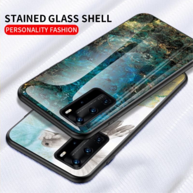 Θήκη Huawei P40 Pro Premium Colors Tempered Glass