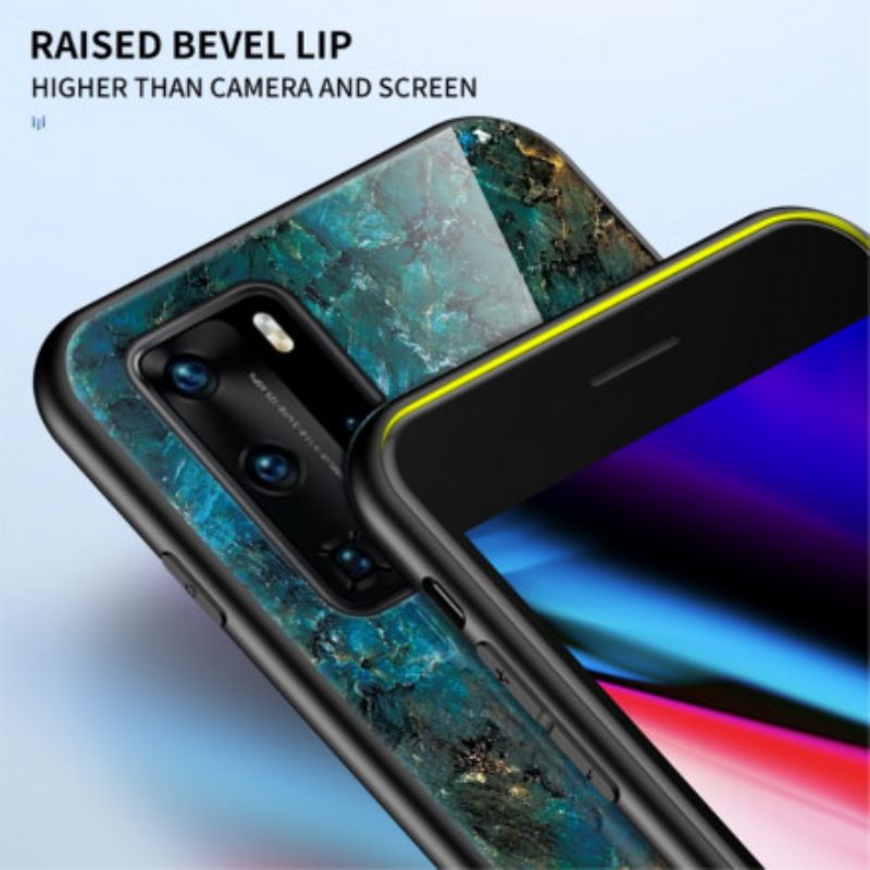 Θήκη Huawei P40 Pro Premium Colors Tempered Glass